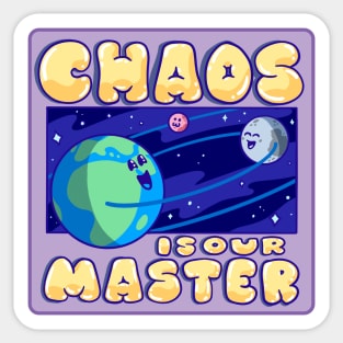 Chaos is Our Master Purple - Be Sweet and Sinister kawaii pastel goth Sticker